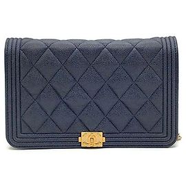 Chanel Mini borsa a tracolla WOC in Caviar