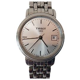 Tissot Vintage Tradition Damenuhr aus weiß versilbertem Stahl