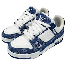 Trainer in denim blu monogram - Louis Vuitton