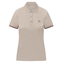 Piqué-Polo aus Baumwolle mit Logo-Patch - Moncler