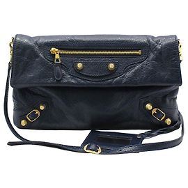 Balenciaga Clutch Sobre Gigante Navy Crossbody