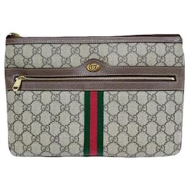 Gucci Clutch Ophidia GG Supreme Three Stripe