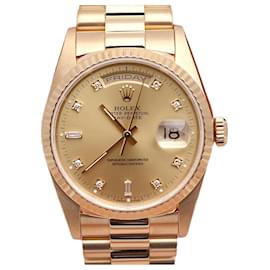 Relógio Day-Date de ouro para homem Original Tenpoint Unit - Rolex
