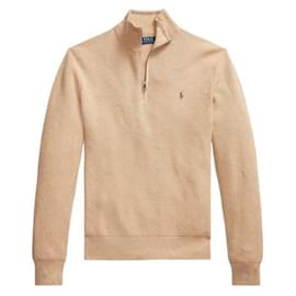 Maglia in maglia con mezza zip e logo Pony - Ralph Lauren