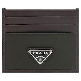 Prada Portacarte in pelle e Re-Nylon
