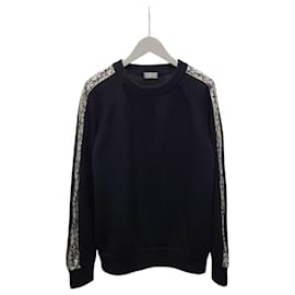 Strickpullover mit Oblique-Einsatz in Tiefblau - Dior