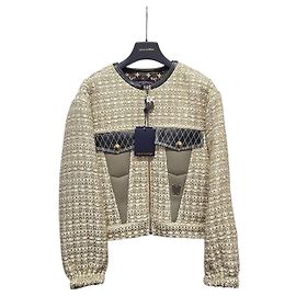 Louis Vuitton Chaqueta de Tweed Lurex con Mangas de Volantes