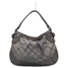 Borsa a tracolla a quadri argento - Burberry