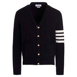 Thom Browne V-Ausschnitt-Cardigan aus Milano-Stich-Baumwolle