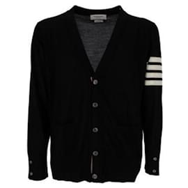 Cardigan classico in lana merino fine - Thom Browne