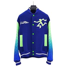 Varsity-Jacke aus Leder mit Mix-Gradient - Louis Vuitton