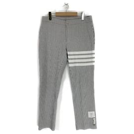 Pantaloni in cotone seersucker loopback - Thom Browne