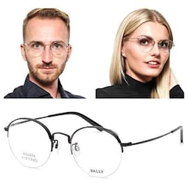 Bally Leichte Brillenrahmen Semi-Rimless Luxus Metall Asian Fit Alltag