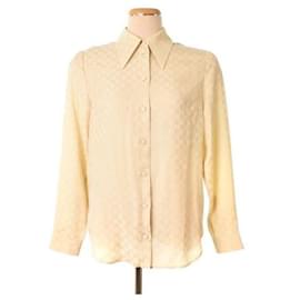 Camisa de crepé de seda GG estampado: ZAISQ - Gucci