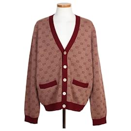 Jacquard-Wollstrickjacke XXL - Gucci