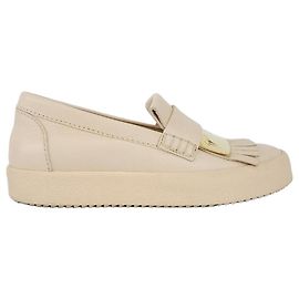 Giuseppe Zanotti Slip-On Beige Gold Bar