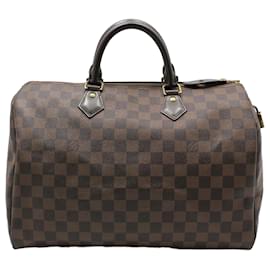 Borsa Tote Speedy in Damier Ebene - Louis Vuitton