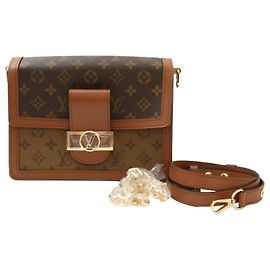Louis Vuitton Borsa a tracolla Dauphine MM Monogram Reverse Canvas