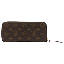 Louis Vuitton Clemence Reißverschluss-Langgeldbörse Monogram