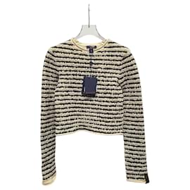 Langarmshirt aus gekräuselter Strick mit Streifen - Louis Vuitton