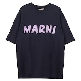 Camiseta de manga corta con logotipo para mujer - Marni