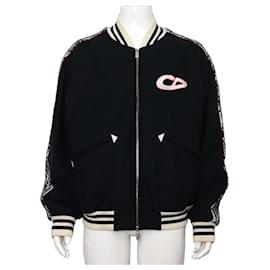 Varsity-Jacke für Herren aus blauem schrägem Schurwolle - Dior