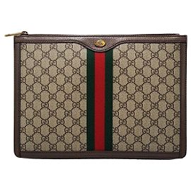 Clutch Portfolio Gucci GG Supreme Ophidia