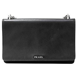 Prada Borsa a Spalla in Tessuto Saffiano