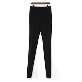Louis Vuitton Pantaloni con zip in lana e cotone neri per uomo