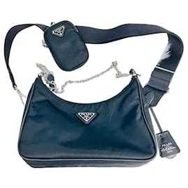 Borsa a tracolla Hobo Re-edition Tesuto Crossbody - Prada