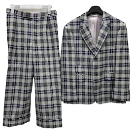 Thom Browne Giacca in lana a quadri (Set-Up)