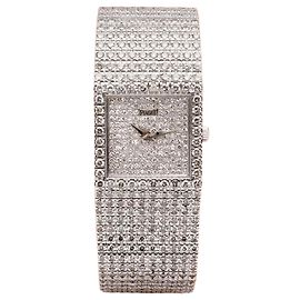 Piaget Reloj Unisex Protocol para Mujer Oro Blanco Aftersetting Diamantes Completos