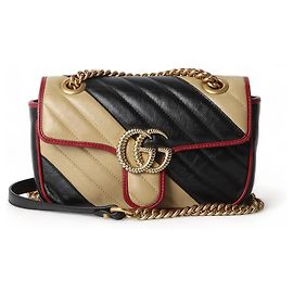 Gucci Borsa a tracolla mini GG Marmont trapuntata