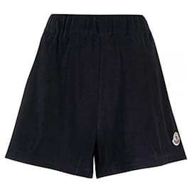 Short de algodón de rizo con parche de logotipo Moncler