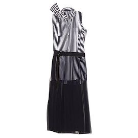 Sacai Abito lungo senza maniche da donna