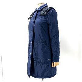 Prada Giacca lunga leggera in Re-Nylon da donna con logo Triangle