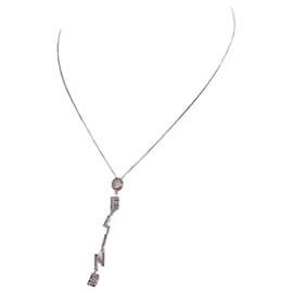 Lettering Drop Chain Necklace - Céline