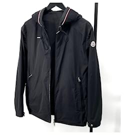 Giacca a vento con cappuccio nera - Moncler