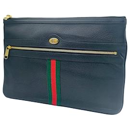 Gucci Clutch Ophidia Black Three Stripe