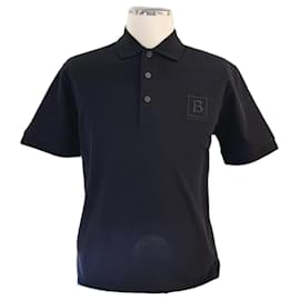 Camicia in piqué con ricamo di lettere Nero - Burberry