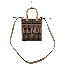 Mini borsa tote Fendi FF Sunshine