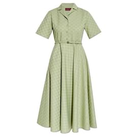 Vestido de gabardina de algodón - Gucci
