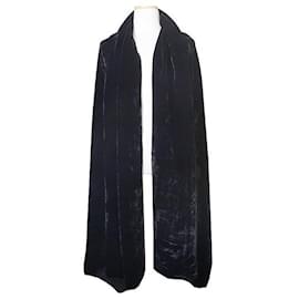 Klassische schwarze Samtstola von Giorgio Armani