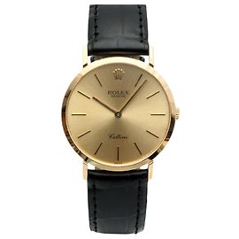 Rolex Orologio Cellini Selini da uomo Coin Watch Medium mm Fibbia Originale