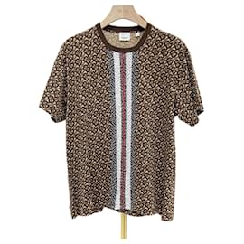 Burberry Kurzärmeliges T-Shirt mit Monogramm-Streifen Größe