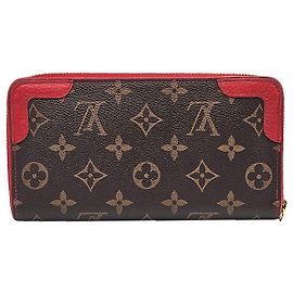Louis Vuitton Retro-Geldbörse aus Monogram Canvas und Leder Cherry