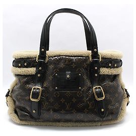 Louis Vuitton Monogram Shearling Thunder Mouton Tote Bag