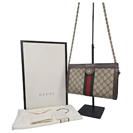 Gucci Borsa a tracolla GG Canvas Ophidia Three-Stripes