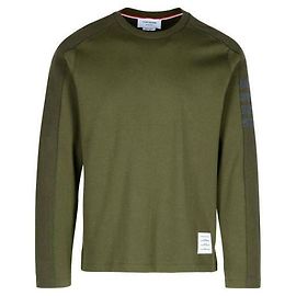 Thom Browne Langarm-T-Shirt aus Milano-Baumwolle