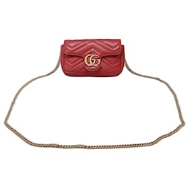 Gucci Borsa a tracolla GG Marmont Super Mini con catena